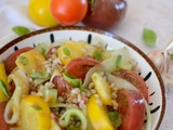 Salade d'orge tomates et concombre #vég