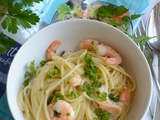 Spaghetti ail persil et crevettes Costa #partenariat