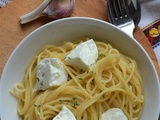 Spaghetti vinaigre balsamique et mozzarella di bufala #végétarien