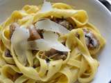 Tagliatelle champignons poivron origan