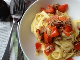 Tagliatelle poivrons thon