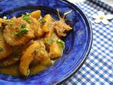 Tajine de cardes, de pommes de terre et de veau