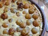 Tarte aux mirabelles - pâte à tarte à l'huile et chapelure