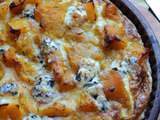 Tarte courge butternut et bleu d'Auvergne #végétarien