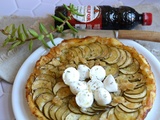 Tarte tatin à la courgette et mozzarella