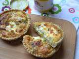 Tartelettes au poireau, fromage de chèvre et moutarde au curry