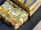 Terrine de courgettes, poivron et brocolis