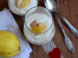 Verrine yaourt lemon curd et biscuits à la cuillère