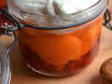 Verrines abricots au sirop, groseilles, chantilly au Macaron de Provence Jours Heureux #partenariat