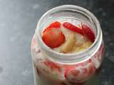 Overnight Oats nº4 : Fraise Banane comme un cheesecake