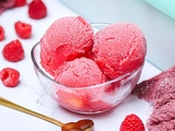 Du sorbet framboise maison