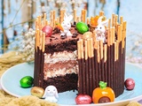 Gâteau de Pâques chocolat noix de coco