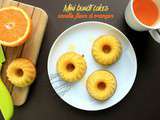 Mini bundt cakes vanille, orange et fleur d'oranger