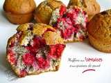 Muffins aux framboises et aux graines de pavot