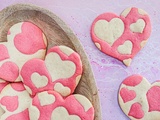 Sablés en forme de coeur bicolores pour la Saint Valentin