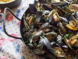 Moules marinières et poivrées sans vin