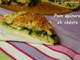 Pain farci aux épinards et chèvre