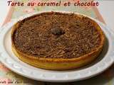 Tarte au caramel et chocolat