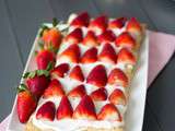 Tarte aux fraises feuilletée