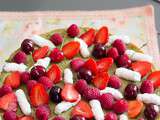 Tarte mascarpone pistache et fruits rouges, facile