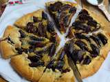 Tarte rustique crème de pistache et prunes