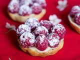 Tartelettes citron framboises