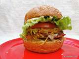 Burger de pommes de terre au cantal et aux oignons