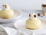 Entremets au citron et au praliné