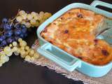 Clafoutis aux raisins blancs et noirs