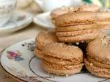 Macarons au praliné (ganache montee)