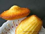 Madeleines citron et huile d’olive