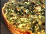 Quiche verte à la ricotta, aux blettes et aux petits pois