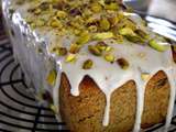 Cake à la pistache et glaçage à la fleur d'oranger