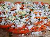 Carpaccio de tomates à l'ail