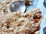 Crumble abricots et beurre de cacahuètes