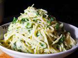 Spaghettis à la ricotta et aux herbes