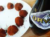 Truffes au chocolat et à l'Orval