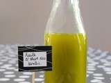 Huile d'olive au basilic