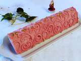 Bûche tout framboise (avec un twist de citron vert)