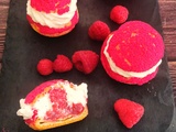 Choux framboise chantilly