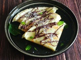 Crêpes coco et sauce menthe chocolat