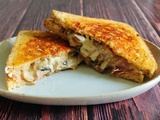 Croque-Monsieur champignons, jambon cru, parmesan