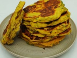 Galettes de pois chiches, menthe, coriandre et cumin