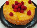 Gâteau citron, huile d’olive, framboises de Pierre Hermé