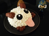 Poro cake (gâteau noisette, ganache montée nutella et chantilly)