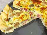 Quiche courgette, champignon et coppa