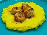 Risotto safran citron et noix de St Jacques