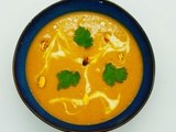 Soupe de butternut épicée au lait de coco