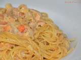 Capellini crème saumon et surimi