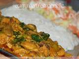 Riz citronelle curry vert |